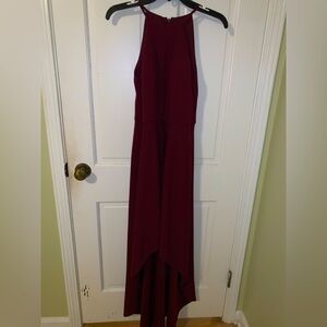 DB studio red bridesmaids dress